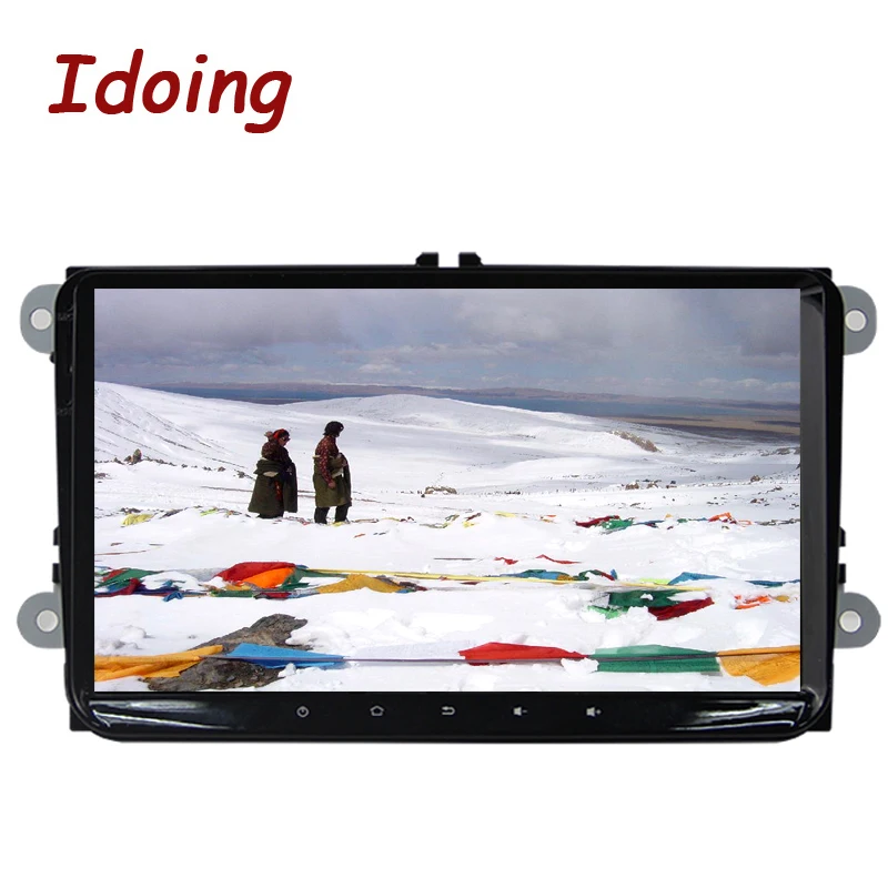 Idoing Android8.0 4G + 32G 8Core 2Din руль для VW/Skoda/Seat Автомобильный мультимедийный GPS плеер