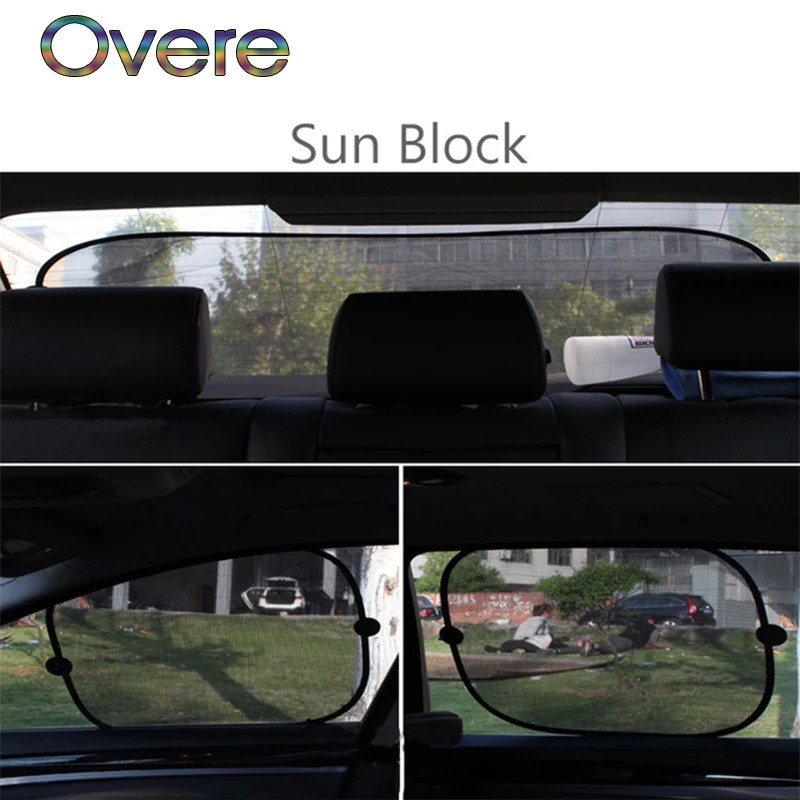 

Overe Car window sun shade Cover Auto Sun protection Net For Ford Focus 2 3 Fiesta Mondeo MK4 Ranger Toyota Corolla chr RAV4