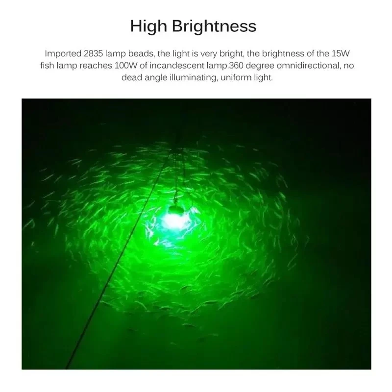 underwater fishing light for pools 220v waterproof 12v led powered marine lights strip switch fish quarium projector plug boat