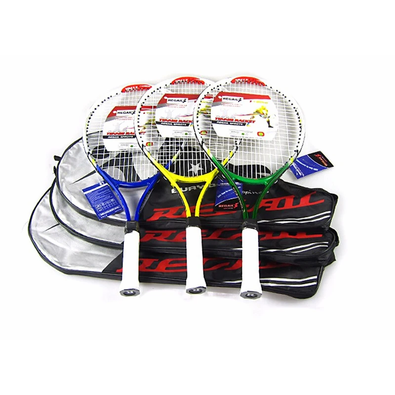 2 PCS 100% NEW High Quality Training Racket Junior Tennis Racquet for Kids Youth Childrens Tennis Rackets with Carry Bag Hot