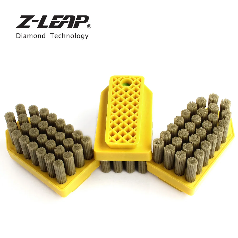 

Z-LEAP 3pcs Diamond Abrasive Brush Fickert Brush Reinforced High Quality Abrasive Antiquing Grinding Tool For Stone Cleaning