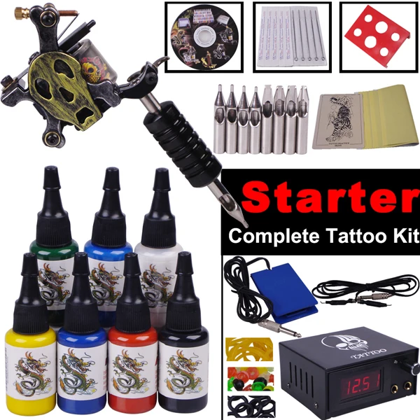 Tattoo kit complete tattoo tool equipment Body Art high quality