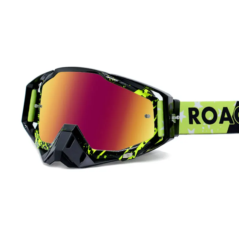 Nuoxintr ROAOPP брендовые мотоциклетные очки ATV внедорожный шлем лыжный шлем мотоциклетные очки гоночный мото велосипед солнцезащитные очки - Цвет: Pink
