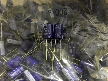 

100PCS hot sale Japan NIPPON electrolytic capacitor 25v470uf 470uf 25v LXZ 105 degrees 10x16