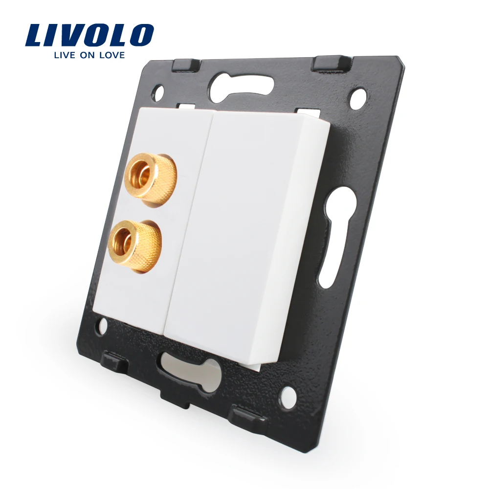 

Free Shipping, Livolo White Plastic Materials, EU Standard, Function Key For Sound Socket ,VL-C7-91A-11 (4 Colors)
