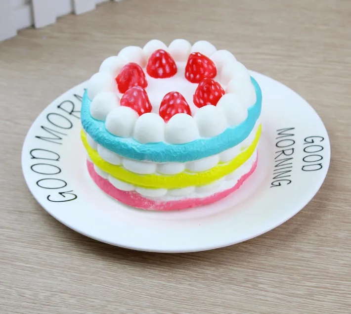 1 шт./лот Squishy Моделирование Карамельный цвет торт снятие стресса Kawaii хлеб торт сладкий кулон пончик очарование Игрушечные лошадки