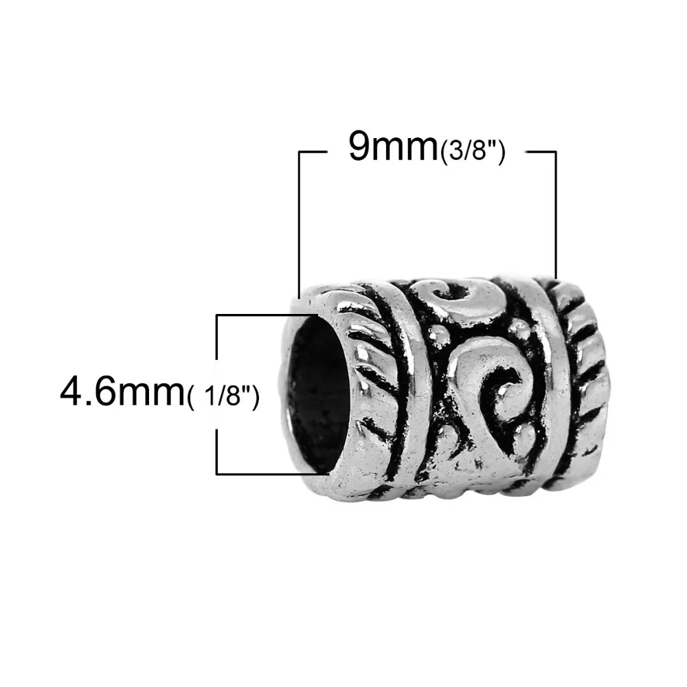 DoreenBeads 50 шт. Украшенные резная фотобусина 6x8 мм (B00790) yiwu|beaded band|beads canadabead |