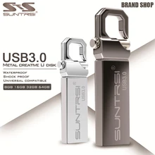 Suntrsi металлическая флеш-накопитель USB 3,0 64 Гб USB карта памяти Водонепроницаемая 32 Гб 16 Гб логотип Suntrsi