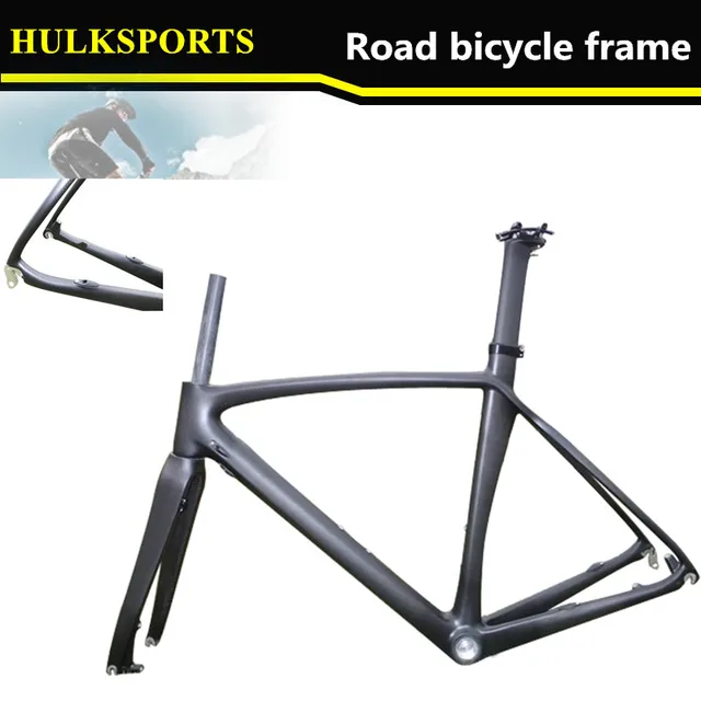 Cheap Road disc brake top quality carbon Road bike Frame,full carbon frame,  weave carbon road frame + carbon fork