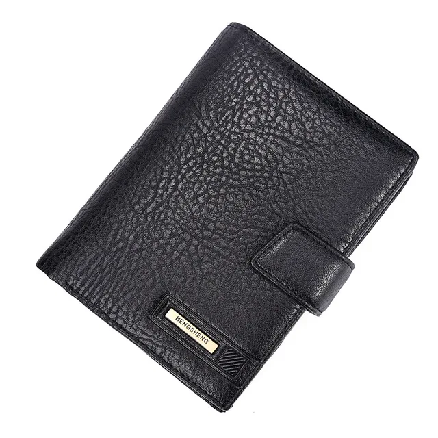 New men's genuine leather passport cover wallets multifunctional pouch