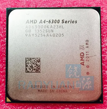 

AMD A4-Series A4 6300K A4 6300B 3.7Ghz 65W Dual-Core CPU Processor AD6300OKA23HL AD630BOKA23HL Socket FM2