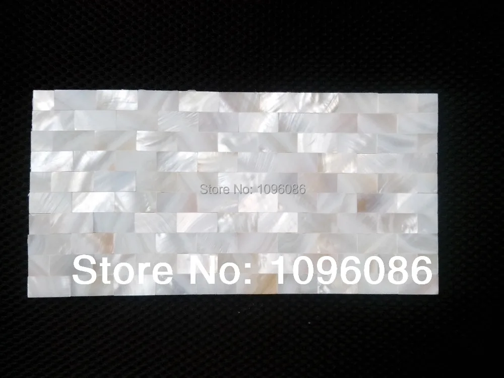 Zilver wit metro schelp parelmoer tegel backsplash mozaïek keuken badkamer wand vloertegels douche hotels thuis decoratie.jpg