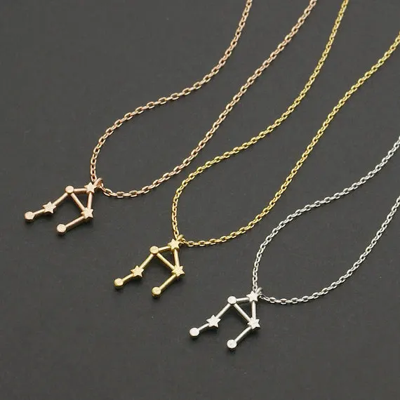 Libra Zodiac Sign Astrology Necklace constellation jewelry, astrology necklace, star sign, september birthday, october birthday