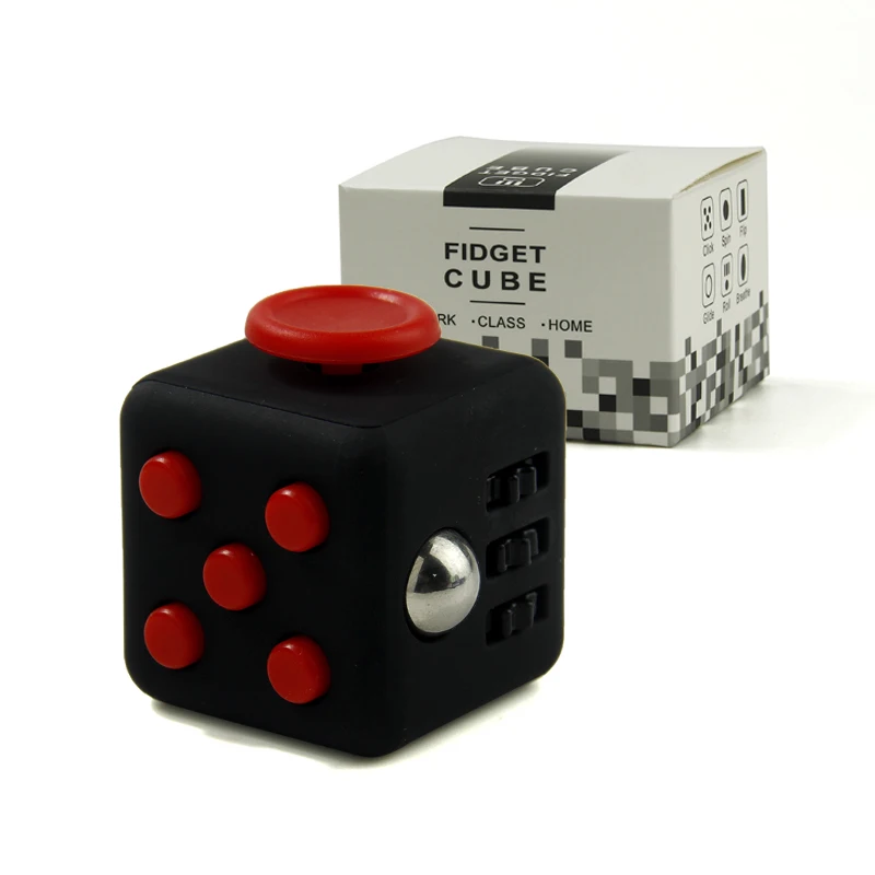 11 Colour Mini Fidget Cube Toy Vinyl Desk Finger Toys Squeeze Fun