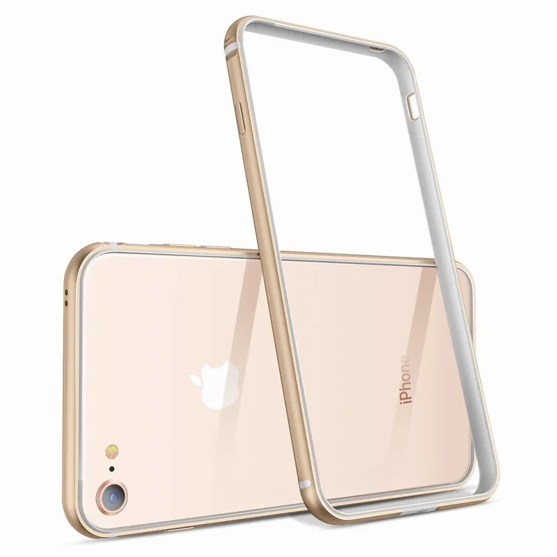 Ascromy For iPhone 8 Case Aluminum TPU Silicone Hybrid Shockproof Bumper Case for iPhone 7 Plus 8 8Plus 7Plus Metal Frame Coque (2)