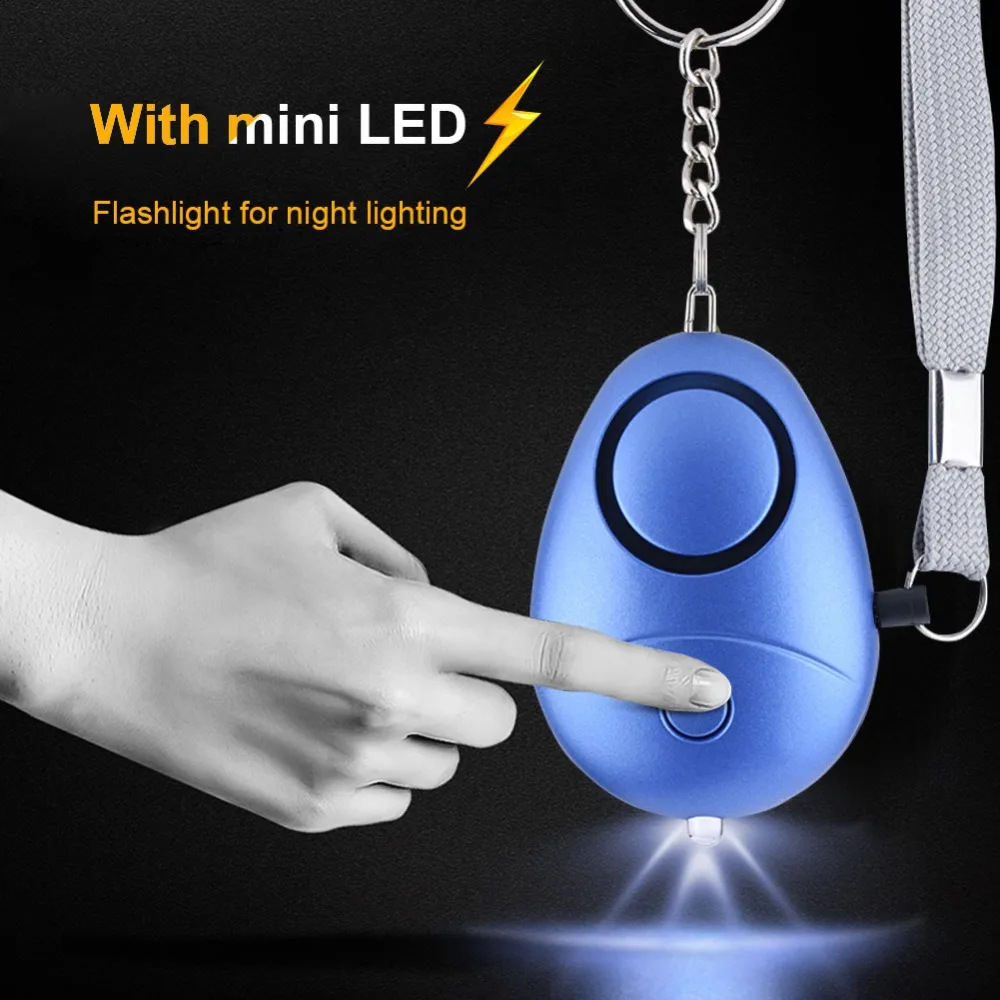 

Personal Security Alarm Emergency Self Defense Alarm Keychain LED Light 130dB