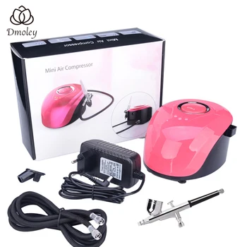 

Dmoley Nail Airbrush Kit 0.2mm Compressor Portable Tattoo Make Up Tattoo Airbrush Nail And Cake Painting For Art Spray Tools