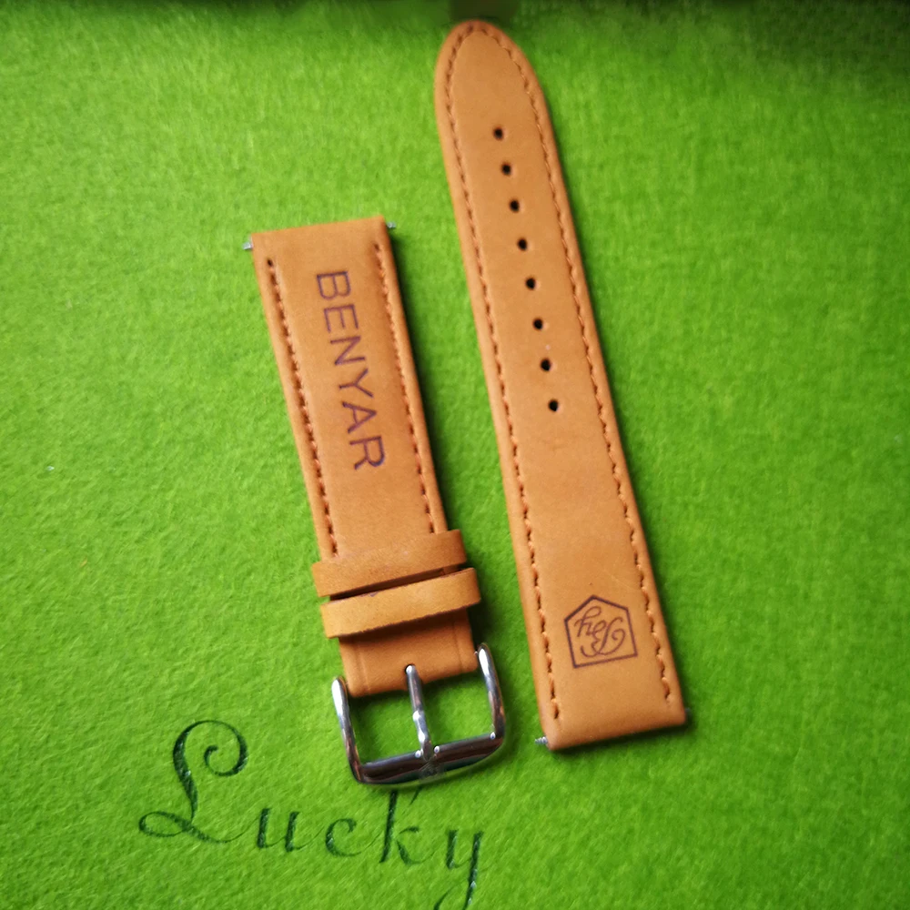 

Benyar BY-5102M 5114 Watch Bands Genuine Leather Watch Strap