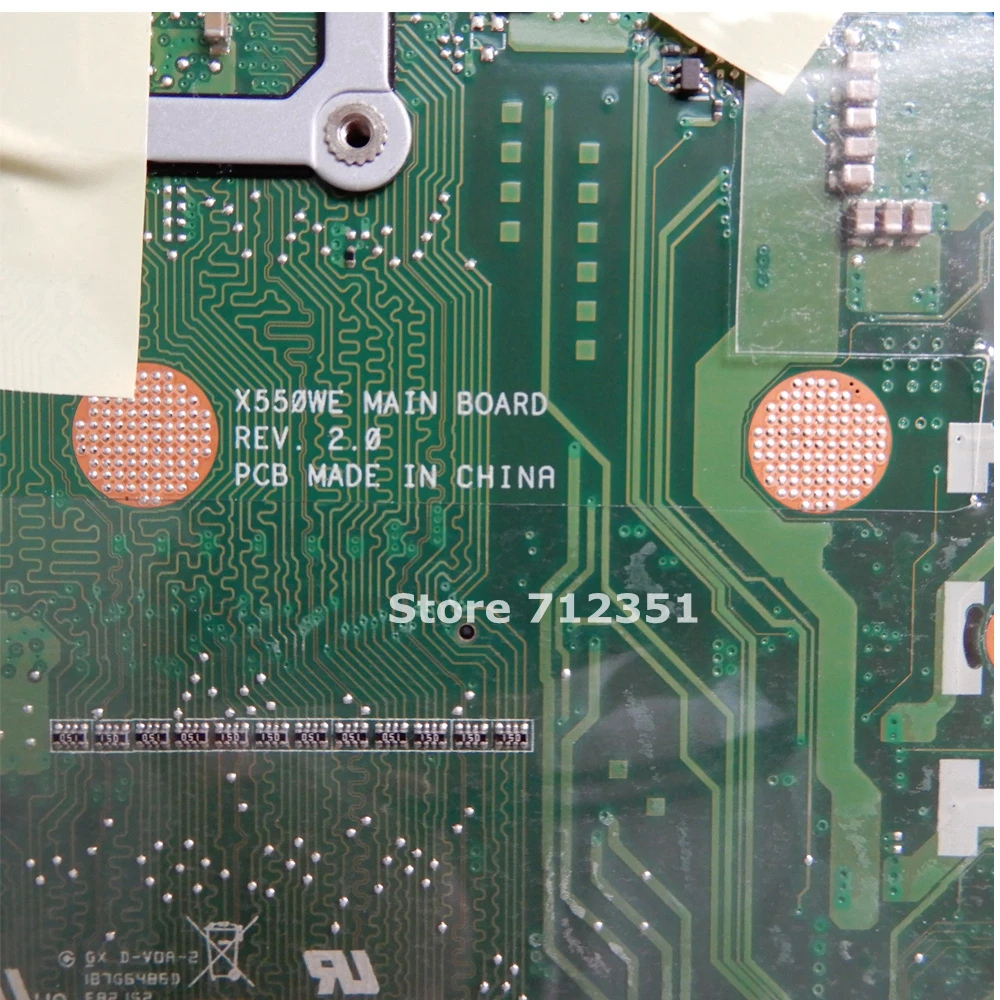  X550WE A4-6210 CPU 4GB RAM Mainboard REV2.0 For Asus X550WA X550WE X550W D552W Laptop Motherboard L