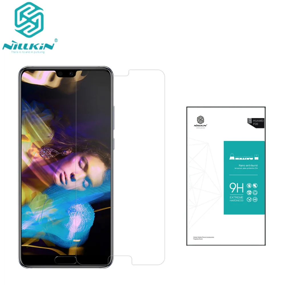 Для Huawei P20 закаленное стекло NILLKIN Amazing H защита экрана 9H 0 3 мм для huawei p20 стеклянная