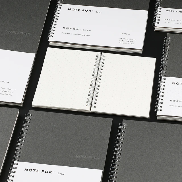 a4 b5 a5 a6 coil notebook blank dot refills notepad sketchbook for