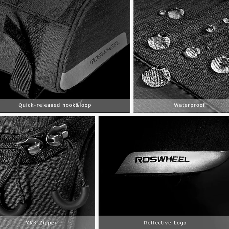 ROSWHEEL Водонепроницаемая велосипедная сумка для горного велосипеда стойка