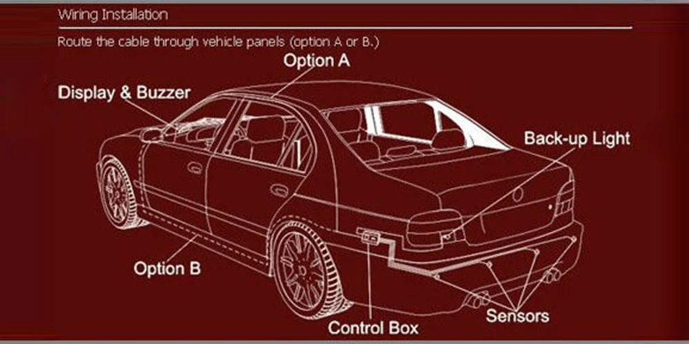 Стиль Горячие sale4 сенсор s заднего автомобиля Парковка обратный резервный радар сенсор 12 в 9 цветов доступны звуковой сигнал оповещения