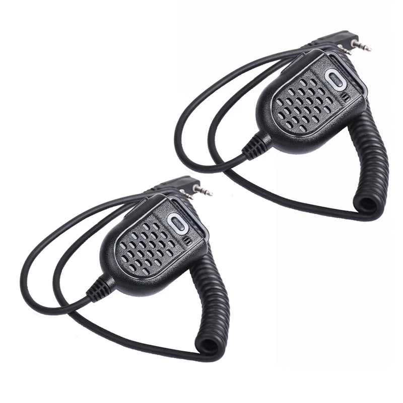 2 шт. walkie talkie колонки наушники для рации softair микрофон с динамики гарнитуры для baofeng zastone
