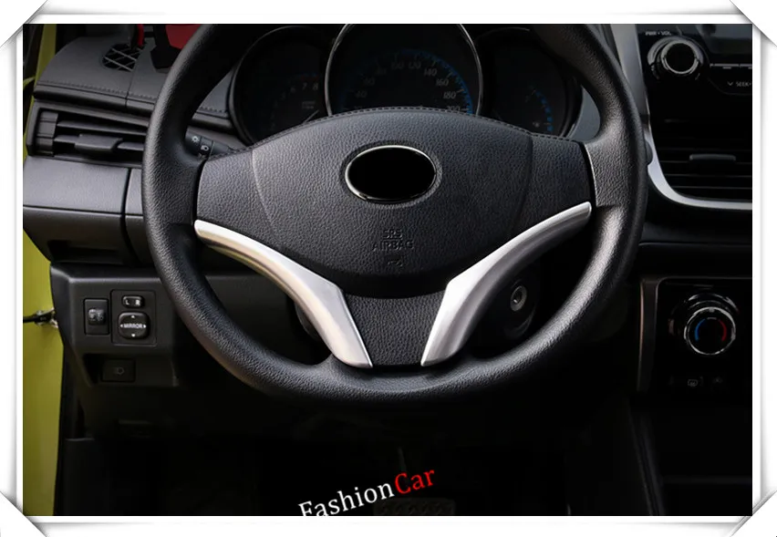 Для Toyota Vios Yaris 2014 2015 2016 2017 (седан) Внутренняя крышка рулевого колеса отделка 2