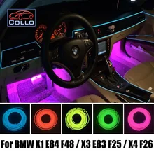 Автомобиль Для Укладки 9 М EL Провода/Для BMW X1 E84 F48/X3 E83 F25/X4 F26/Автомобиль Романтическая Атмосфера Лампы/Гибкий Неон Холодный Свет