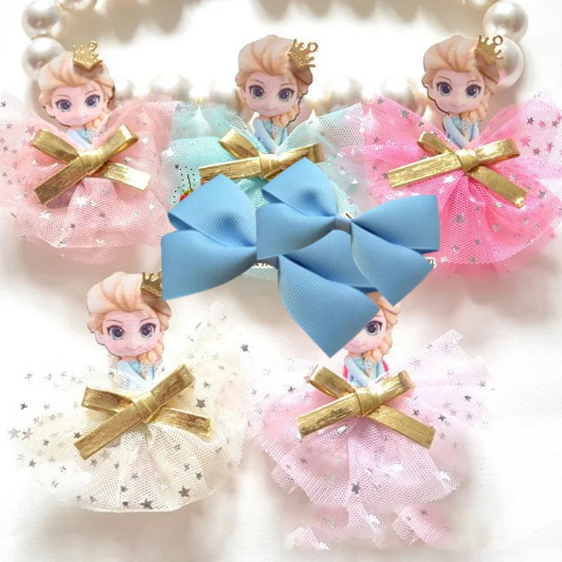 

1pc Aisha Princess Gauze Skirt Kids Hairpins Baby Hair Clips Cute Children Headband Headwear Girls Hair Accessories Hair Clip