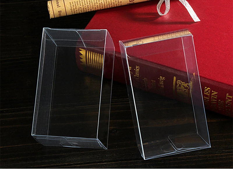 100 шт. 3x3xH Пластик ящик для хранения ПВХ коробке Прозрачный Коробки для подарка Коробки Свадебные/инструмент/Еда/ ювелирная упаковка Дисплей DIY