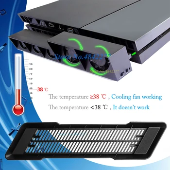 

2 in 1 PS4 Vertical Stand + Fast Cool Cooling Fan Cooler for Sony Play Station 4 Console Holder PS 4 Game Accessories