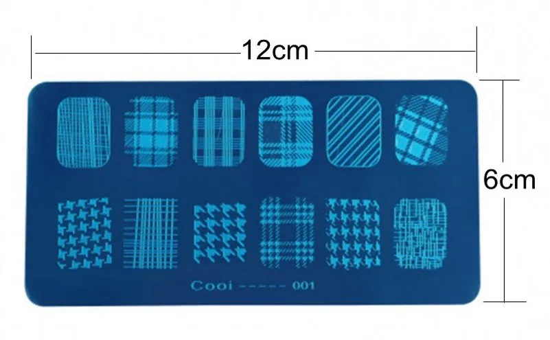 1 шт. пластины для штамповки ногтей 20 видов конструкций линии сетки череп шаблон Маникюр штамповки шаблон изображения пластины для DIY украшения ногтей Co01