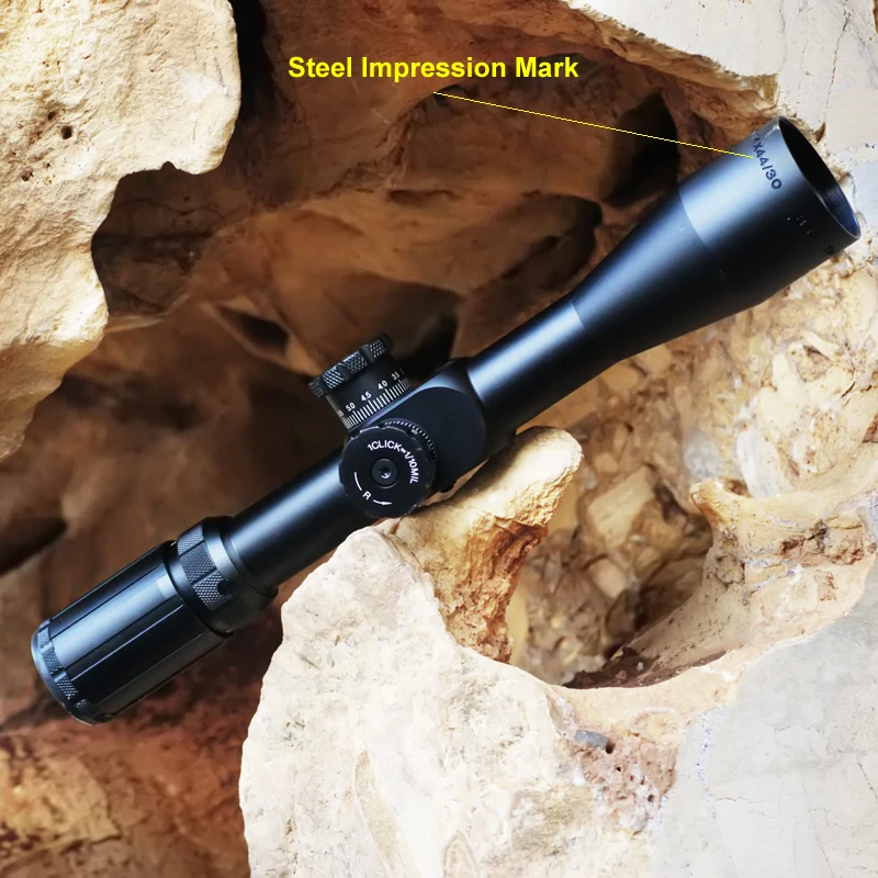 Тактический прицел TMD 4 14X44 FFP Steel Impression Mark Frontierr для охоты с номером|Оптические