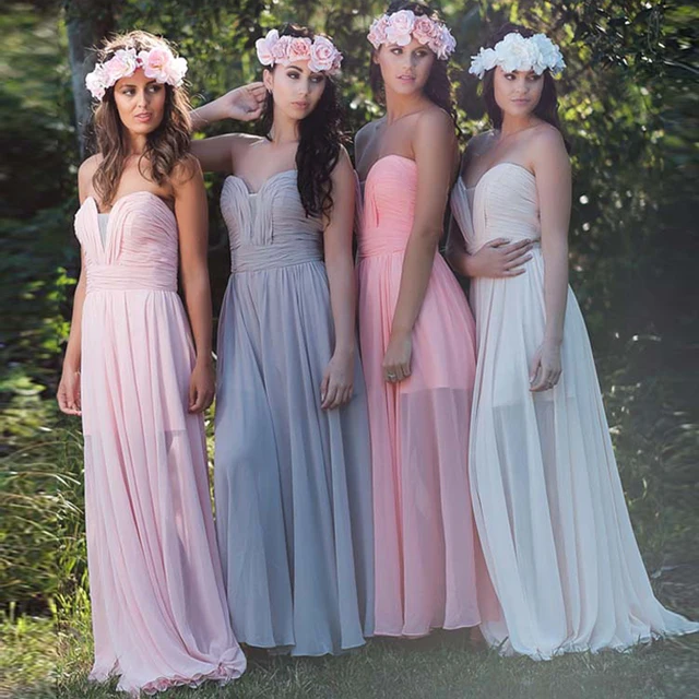 Vintage Mint Colorful Bridesmaid Dress Two Side Wedding Party Vintage Mint Colorful Bridesmaid Dress Two Side Wedding Party Gowns Long Sleeveless Sweetheart Formal