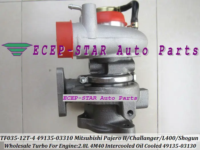 Турбокомпрессор TD04 49135 03130 03310 с масляным охлаждением для Mitsubishi Pajero II Challanger L400