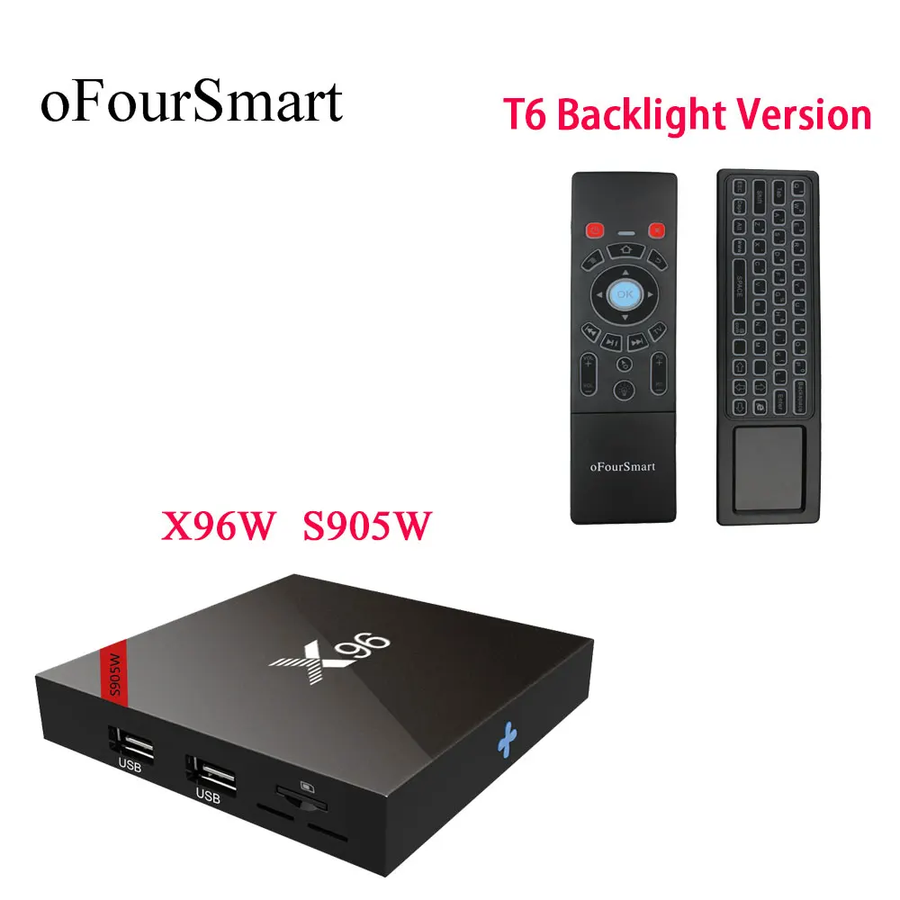 X96 X96W Android 7 1 tv Box Мини-бокс ТВ Amlogic S905W + 8G 2 16G поддержка 4 ГГц WiFi HD 4K медиаплеер