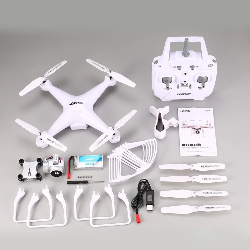 

JJR/C 2.4G FPV RC Quadcopter Drone with 720P HD Camera H68 RC Drone Altitude Hold Headless Mode 3D-Flip 20mins Long Flight