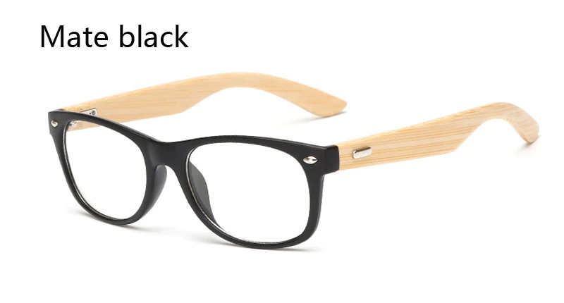 Классические ретро очки с прозрачными линзами, деревянная оправа, очки для близорукости, модные брендовые дизайнерские очки для мужчин и женщин, оптика, очки - Цвет оправы: Eyeglasses KP1525 C2