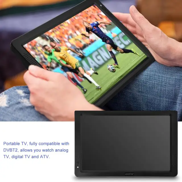Leadstar 12inch Television Digital Analog Televisions DVB-T-T2 Portable TV For Home Car Airplane 110-220V US/EU/AU/UK