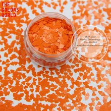 TCH305 3,0 мм Размер устойчив к растворителям мате цвета блестка в форме сердца для лака для ногтей, дизайна ногтей или другого DIY украшения