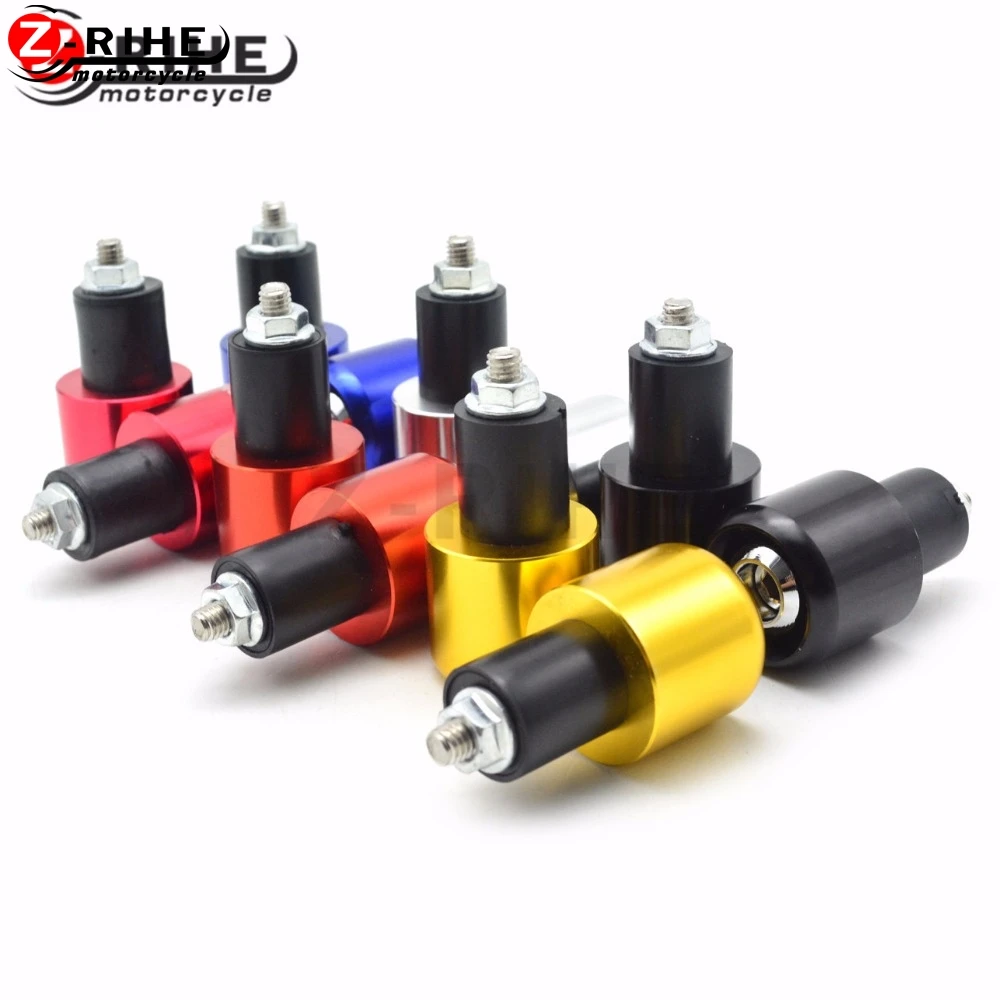 7/8&amp;quot; CNC Billet Universal Motorcycle Handlebar Grips Bar End Motocross For Harley Touring Honda Shadow Cafe Racer Bobber Grips