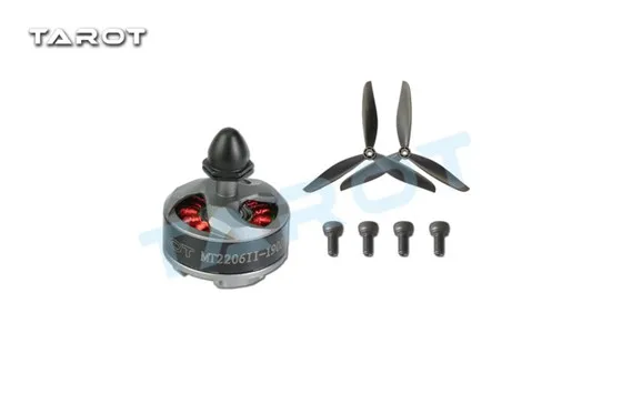 

Tarot MT2206 Fan type Brushless Motor CCW Black with Propeller TL400H8 Tarot Multirotor Spare Parts FreeTrack Shipping