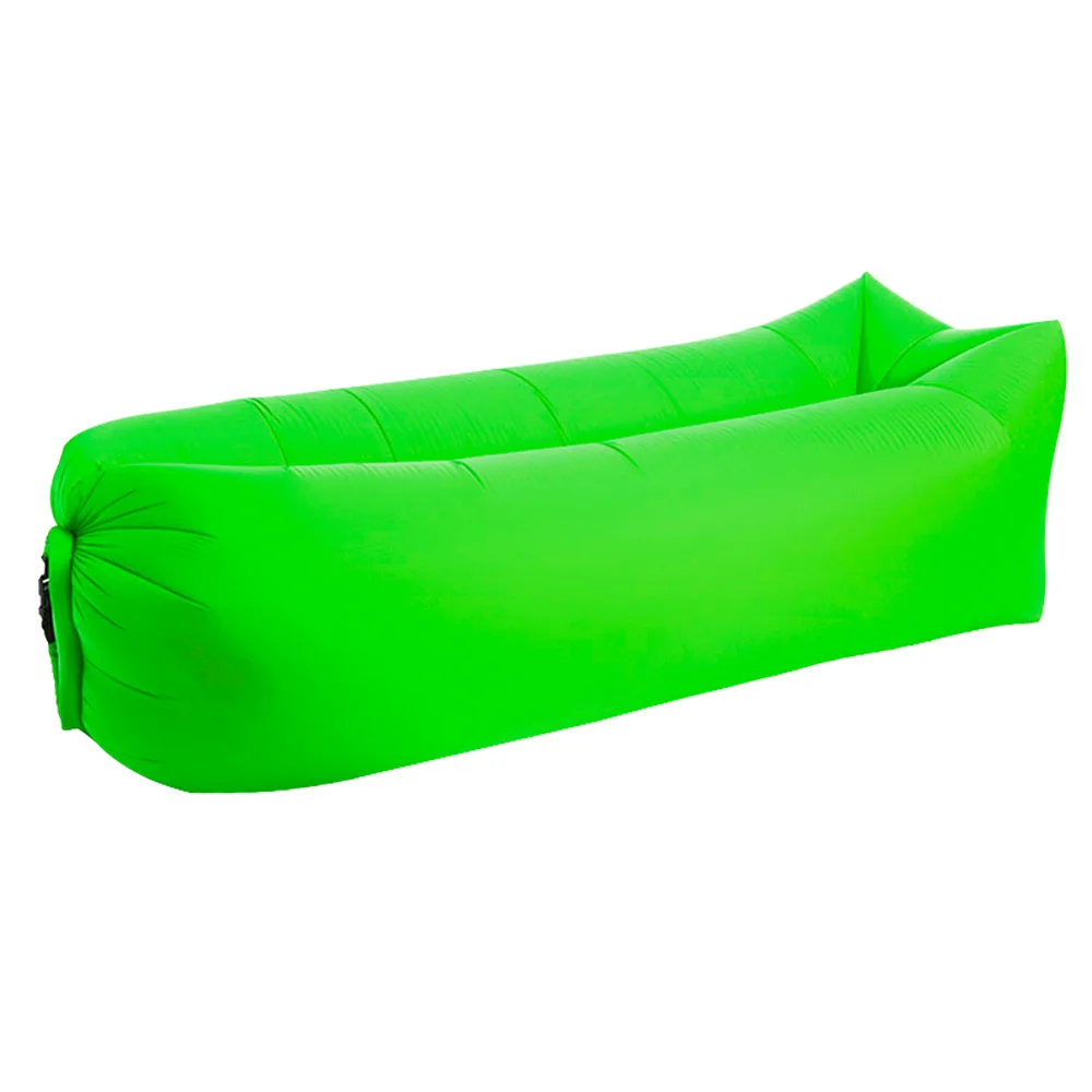 Быстро складывающийся надувной ленивый мешок для кемпинга надувной диван-кровать надувной мешок ленивый диван кресло спальные мешки для взрослых Пляжная надувная кровать - Цвет: Fruit green Square