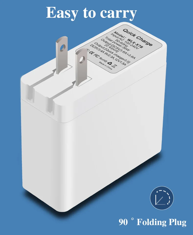 2 USB Quick Charge 3,0 Зарядное устройство адаптер Led Дисплей 36 W быстрая QC 3,0 Зарядное устройство для IPhone Xs Путешествия стены Зарядное устройство для Samusng S9 S10