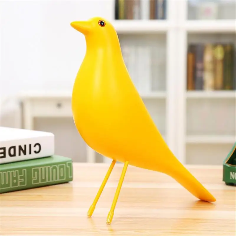 Goedkoop 1 st Creatieve Vogels Craft Model Beeldjes Miniaturen hars Ambachten Birdie Stoffering Voor Home Decor #11020