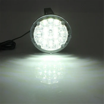 

2x 12V 18 LED DRL Round Car Fog Lamp Driving Daytime Running Light Bright White