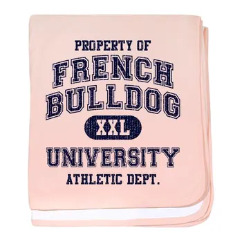

French Bulldog U Baby Blanket, Super Soft Newborn Swaddle Soft Flannel Blanket to on for the sofa/Bed/Car Portable Plaids