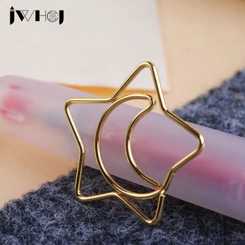 

10pcs/lot Cute stars moon shape paper clip material escolar bookmarks for books stationery school supplies papelaria child gifts